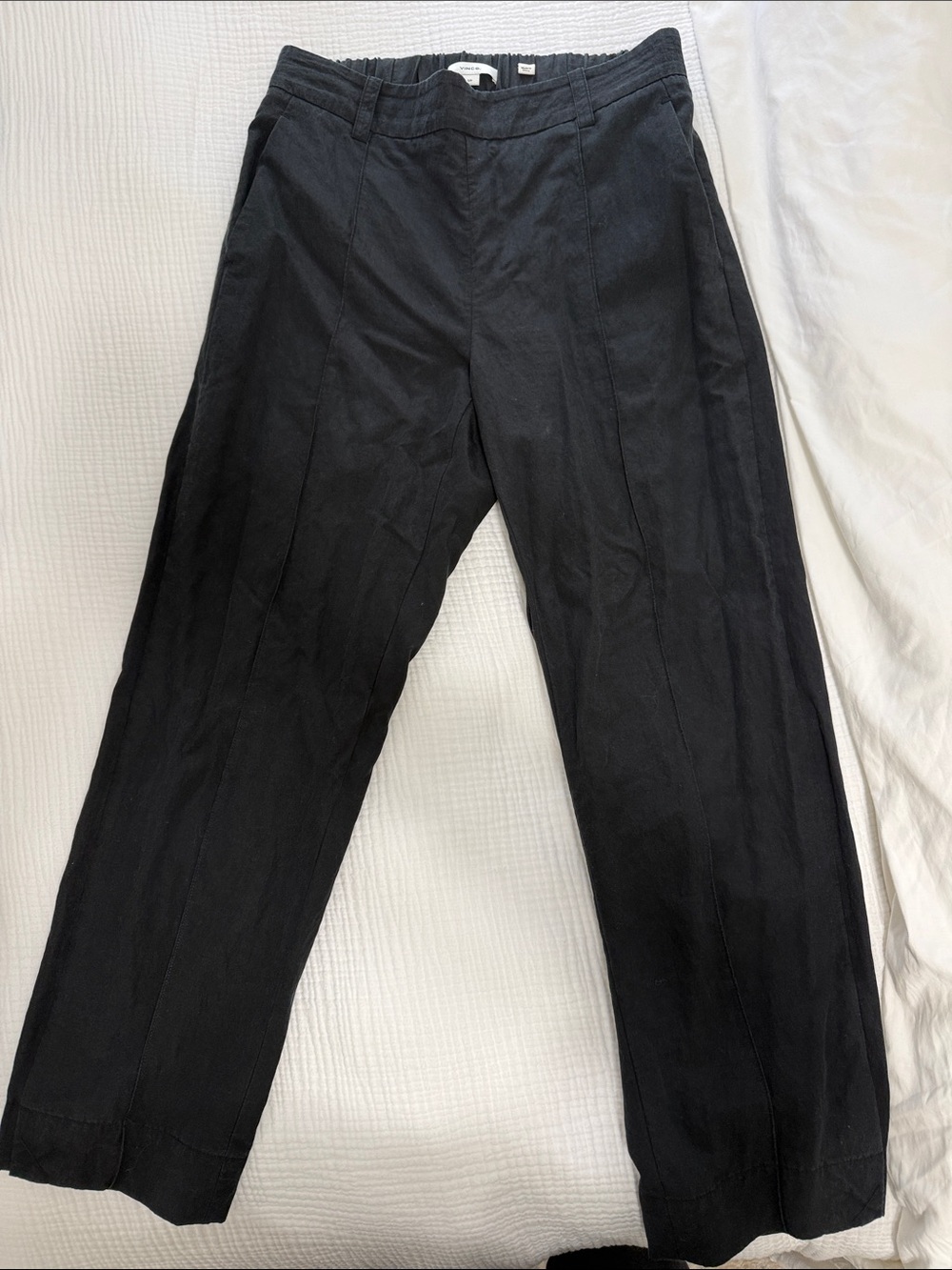 Vince Black Straight-Leg womens Dress Pants